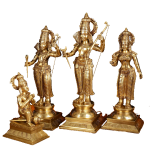 Pure Brass Large Ram Darbar Set 27 Inch - Superfine Quality Temple | Jaipurio